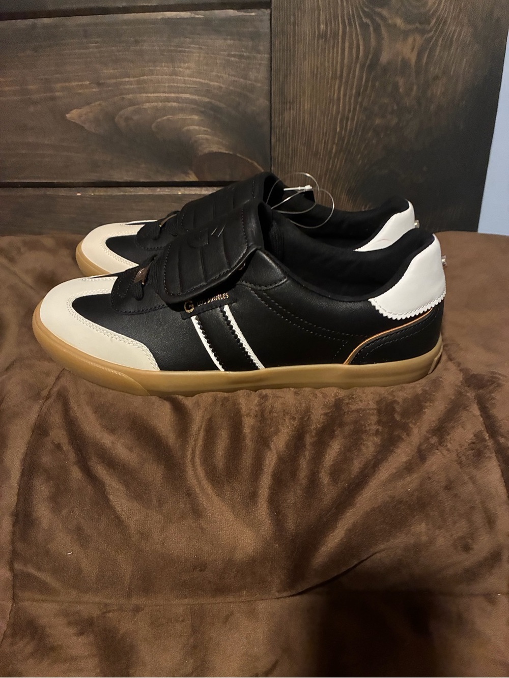 GBG Los Angeles Black, White & Gum Low-Top Sneakers, new with tags